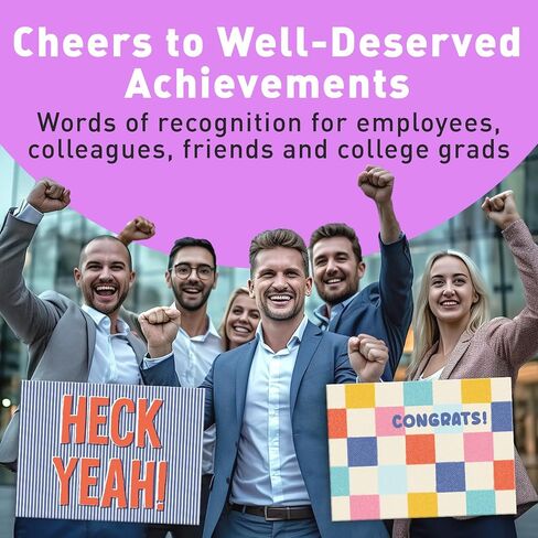 Sweetzer & Orange S&O Fun Congratulations Cards with Envelopes - Pack of 24 Colorful Encouragement Notes with covers - Appreciation, Recognition Cards for Coworkers - Boxed Compliment notes- in Kuwait