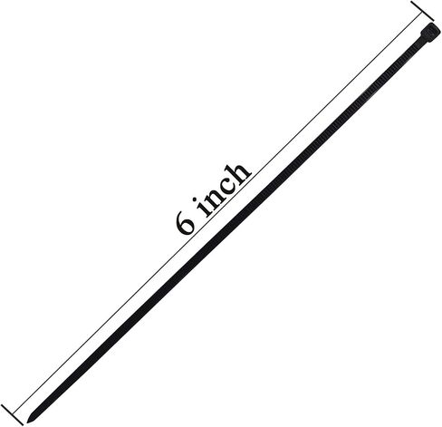 1000 Pack Cable Ties, 6 Inch Electrical Cable Ties, Self-Locking Nylon Cable Zip Ties, Heavy Duty Cable Management Ties (White) in Saudi Arabia