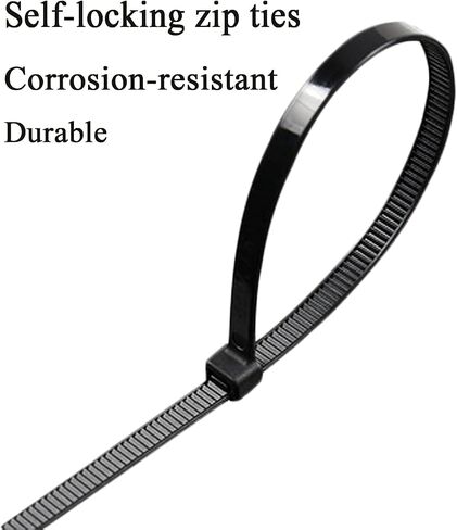 1000 Pack Cable Ties, 6 Inch Electrical Cable Ties, Self-Locking Nylon Cable Zip Ties, Heavy Duty Cable Management Ties (White) in Saudi Arabia