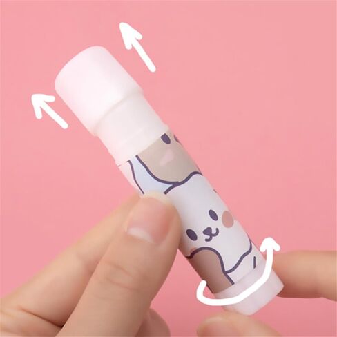 مواد لاصقة صلبة، عصا صمغ صلبة من الرسوم المتحركة Kawaii، مواد لاصقة قوية لقرطاسية الطلاب DIY لوازم مدرسية عالية اللزوجة (5 قطع نمط عشوائي) in Saudi Arabia