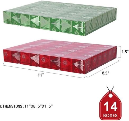 6 Extra Large Gift Boxes with Lids 17x11x2.5 Inches for Clothes, Black Gift Boxes, Apparel Boxes for Mother's Day, Father's Day and All Occasion in Kuwait