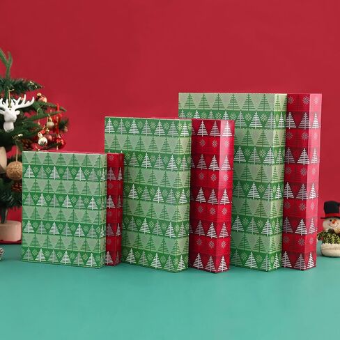 6 Extra Large Gift Boxes with Lids 17x11x2.5 Inches for Clothes, Black Gift Boxes, Apparel Boxes for Mother's Day, Father's Day and All Occasion in Kuwait