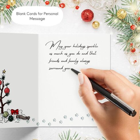Dog Christmas Card, Holiday Card Quality Xmas Greeting for Husband Wife Girlfriend Boyfriend Friend (1 Card - A-Hole Lot of Joy ... Wiener Dog) in Kuwait
