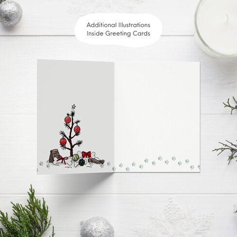 Dog Christmas Card, Holiday Card Quality Xmas Greeting for Husband Wife Girlfriend Boyfriend Friend (1 Card - A-Hole Lot of Joy ... Wiener Dog) in Kuwait