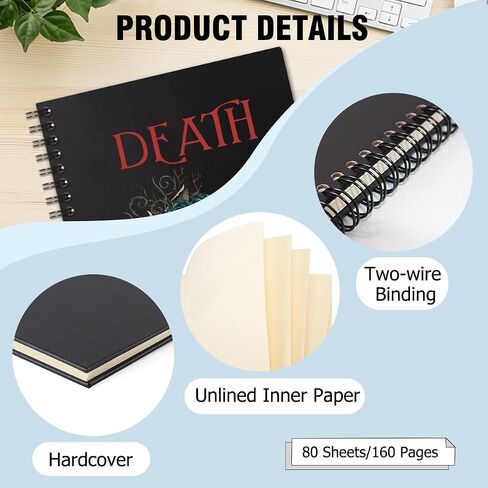 Death By TBR Hardcover 160 Pages Spiral Notebooks 6x8 Inches for Writing and Drawing, Funny Books Black Journal Or Diary Gift For Teacher Student Bookish Book Lover Bookstagram Bookworm in Saudi Arabia