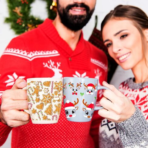10pcs Christmas Cup Stickers, Xmas Glass Rub On Transfer Decals Christmas Cup Wrap for 16OZ Cups Decor Christmas Decorations Supplies (Style B) in Saudi Arabia
