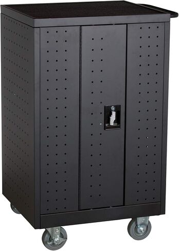 عربة شحن مجمعة من 24 جهازًا لوحيًا من سلسلة Learniture Structure - أسود (LNT-NOR1007BK-SO) in Kuwait
