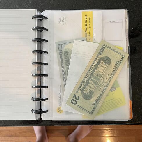 Twin Pocket Dividers for 9 Disc Medium Size Planners NOTIQ Midi 9-Disc (L2), Inkwell Press Discbound Notebook Dividers Planner Accessories (Classic (9-Disc)) in Saudi Arabia