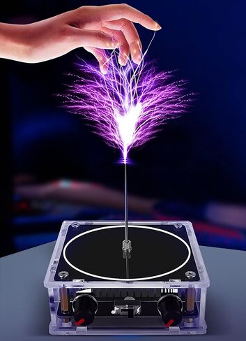 Bluetooth Music Tesla Coil Touchable Artificial Lightning Arc Plasma Loudspeaker Desktop Toy Electric Power Wireless Transmission Science Teaching Experiment Model in Kuwait