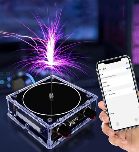 Bluetooth Music Tesla Coil Touchable Artificial Lightning Arc Plasma Loudspeaker Desktop Toy Electric Power Wireless Transmission Science Teaching Experiment Model in Kuwait