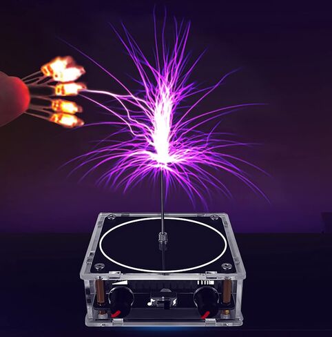 Bluetooth Music Tesla Coil Touchable Artificial Lightning Arc Plasma Loudspeaker Desktop Toy Electric Power Wireless Transmission Science Teaching Experiment Model in Kuwait