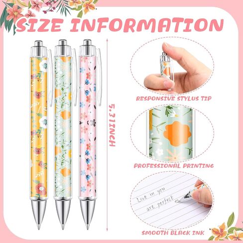 12 Pcs Animal Lover Gift Christmas Gift Bee Sloth Cat Flamingo Flower Llama Corgi Highland Cow Horse Dachshund Pug Ballpoint Pen Cute 1.0 mm Black Ink Pen for Office(Pug) in Saudi Arabia