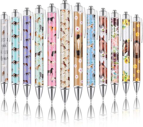 12 Pcs Animal Lover Gift Christmas Gift Bee Sloth Cat Flamingo Flower Llama Corgi Highland Cow Horse Dachshund Pug Ballpoint Pen Cute 1.0 mm Black Ink Pen for Office(Pug) in Saudi Arabia