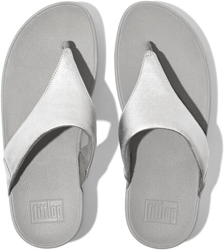 Fitflop Women's Lulu Leather Toe-Post Thong Sandals, Brown Bronze 012, 8 in Saudi Arabia