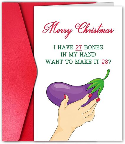 GYYsweetus Hilarious Christmas Card for Men, Funny Friend Christmas Card, You Magnificent Mother F***er, Snow man Joke Xmas Card in Saudi Arabia