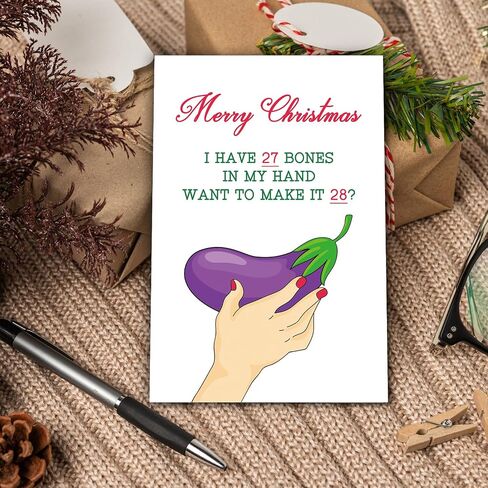 GYYsweetus Hilarious Christmas Card for Men, Funny Friend Christmas Card, You Magnificent Mother F***er, Snow man Joke Xmas Card in Saudi Arabia