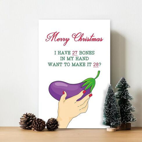 GYYsweetus Hilarious Christmas Card for Men, Funny Friend Christmas Card, You Magnificent Mother F***er, Snow man Joke Xmas Card in Saudi Arabia