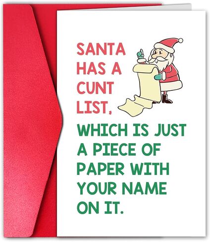 GYYsweetus Hilarious Christmas Card for Men, Funny Friend Christmas Card, You Magnificent Mother F***er, Snow man Joke Xmas Card in Saudi Arabia