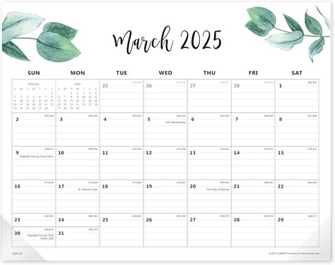 Cabbrix Simplified Desk Calendar 2025-2026, Aesthetic Desk Pad Calendar 15 x 12 Inch Runs From January 2025 to June 2026, Desk Blotter Calendar for Home Office and School in Saudi Arabia