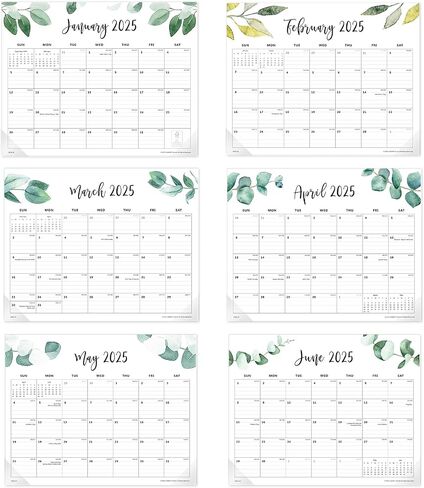 Cabbrix Simplified Desk Calendar 2025-2026, Aesthetic Desk Pad Calendar 15 x 12 Inch Runs From January 2025 to June 2026, Desk Blotter Calendar for Home Office and School in Saudi Arabia