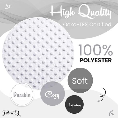Red Minky Fabric by The Yard | Oeko-TEX Certified Plush Fabric | Soft Minky Dimple Dot Cuddle Fabric | 36" X 60" inches Wide | Baby Blanket, Apparel, Throws | 2 Continuous Yards in Saudi Arabia
