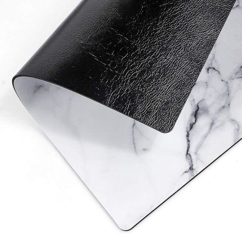 HD Bright Colors Gaming Mousepad Office Mousepad Natural Eco Rubber Durable Computer Desk Stationery Accessories Mouse Pads for Gift Rectangle Mousepad Non-Slip Rubber (White Marble) in Saudi Arabia