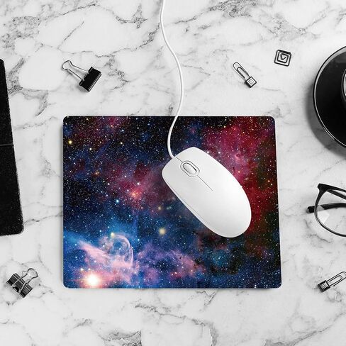 HD Bright Colors Gaming Mousepad Office Mousepad Natural Eco Rubber Durable Computer Desk Stationery Accessories Mouse Pads for Gift Rectangle Mousepad Non-Slip Rubber (White Marble) in Saudi Arabia