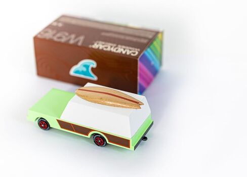 مجموعة CANDYCAR® الخشبية المصبوبة - عربة ركوب الأمواج، سيارة لعبة فاخرة مصنوعة يدويًا من خشب الزان in Kuwait