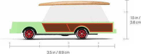 مجموعة CANDYCAR® الخشبية المصبوبة - عربة ركوب الأمواج، سيارة لعبة فاخرة مصنوعة يدويًا من خشب الزان in Kuwait