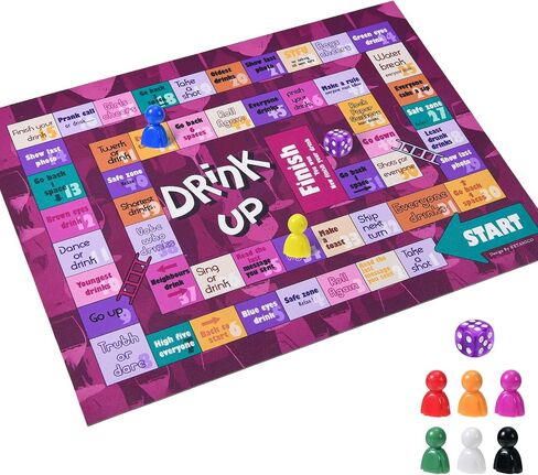 Drinking Board Game,Leather Mat Drinking Games for Adults,Interactive Girls Night Drinking Games,Bachelorette Party Games in Saudi Arabia