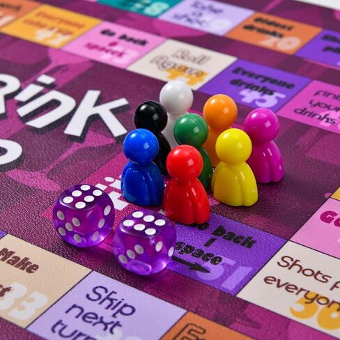 Drinking Board Game,Leather Mat Drinking Games for Adults,Interactive Girls Night Drinking Games,Bachelorette Party Games in Saudi Arabia