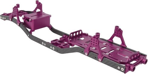 طقم هيكل إطار RC، ملحق شعاع إطار تعليق بقاعدة عجلات من ألياف الكربون لزاحف 1/10 SCX10 RC () in Saudi Arabia