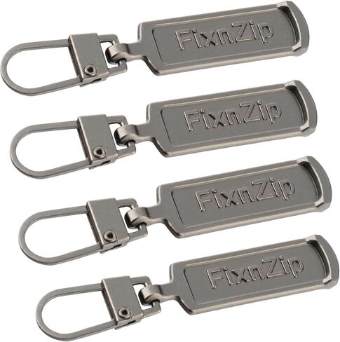FixnZip Replacement Zipper Pull (4 Pack) (Black, Medium Large) in Kuwait