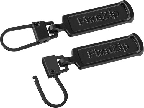 FixnZip Replacement Zipper Pull (4 Pack) (Black, Medium Large) in Kuwait