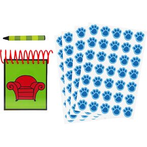 ASVP Shop STEVE - Handy Dandy Notebook With 1 Black Crayon & 140 Paw Stickers