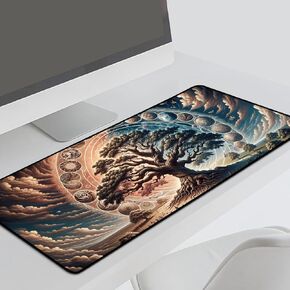 Mouse Mat Large Mouse Pad for Desk Gaming Mousepad 31.4X 11.8inch Long Mouse Pad Laptop Pad (Tree of Life)