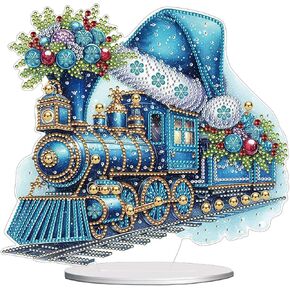 ARTopet DIY Diamond Desktop Ornaments Christmas Snowman Diamond Art Painting Tabletop Ornaments Single Sided Diamond Design Home Decor-Snowman04 in Kuwait