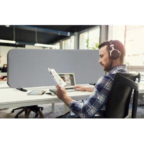 مقسم مكتب، قسم لوحات خصوصية سطح المكتب المحمول للدراسة والمكتب المنزلي ومكان العمل والطلاب، قائم بذاته، مضاد للخدش، 48 بوصة × 18 بوصة، حديد
