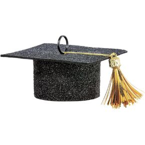Balloon Weight - Black | 1 Pc. - Perfect for Graduation Parties, Grad Cap, 1 3/4"H x 4"W