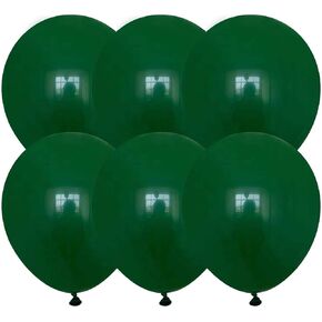 18 inch Dark Green Balloons, 20 pcs Big Forest Green Thicker Latex Balloons for Wedding Birthday Baby Shower Party Decorations