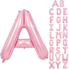 Happy Birthday Balloons Banner Pink,16Inch Mylar Light Pink Foil Letter Balloons,Pastel Pink Happy Birthday Sign Banner Bunting for Girls Boys Women Men Birthday Party Decorations