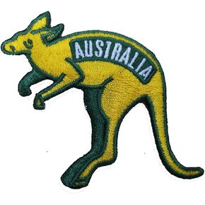 Vagabond Heart Australia Patch - Kangaroo - Australia Iron On Travel Badge - Australia Souvenir