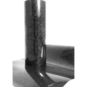 VViViD Black Holographic Glitter Chrome Heat Transfer Vinyl, Iron Designs onto T-Shirts 10" x 8ft