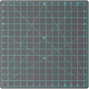 13" Grid 360° Cutting Mat 13.5 x 13.5 Inches Self Healing Cutting Mat Square Cutting Mat with Non Slip Base for Quilting Fabric Cutting and Art Projects
