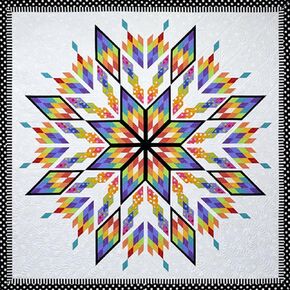 Quiltworx Confetti Cake Pattern, White