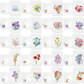 80 Pcs Watercolor Floral Cards Flower Retro Blank Postcards Vintage Spring Cards 4 x 6 Inch Watercolor Floral Greeting Cards Assorted Artistic Blank Note Cards for Home Office (Watercolor Flower)