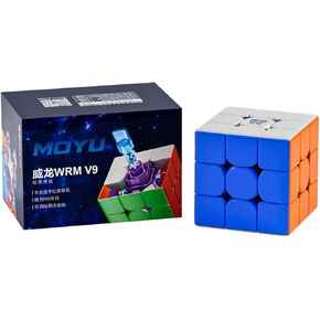 MoYu WeiLong WRM V9 3x3 Maglve Ball-core UV Coated Version Professional Speed Cube Stickerless 3x3x3 Puzzle Cube for Kids Brain Game