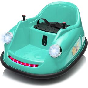 Bumper Cars for Toddlers, Ride On Car, Electric Kids Ride On Bumper Car Gift, 12V Battery Car for Kids Remote, 360 Degree Spin, Music and Remote/Safety Certified