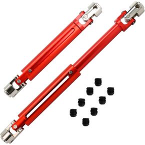 2Pcs Aluminium Alloy Drive Shaft Joint CVD 103-148mm Compatible with Axial SCX10 AX10 Tamiya CC01 D90 RC4WD TF2 1/10 RC Rock Crawler