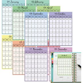 12 Monthly Planner Date Page Sticker 3Open-Dated Monthly Planning Stickers 2025 Schedule Calendar Labels for Customizing Undated Planners, Calendar, Notebooks
